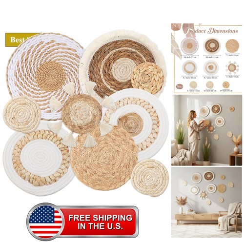 Pack boho wall basket - 9,