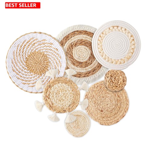 Wall decor pack - 7, rattan