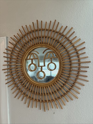 Boho rattan ayo mirror coastal - mirror,