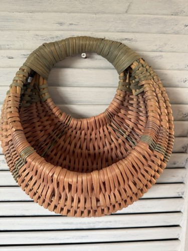 Wicker wall basket handle - wall,